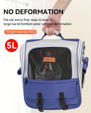 Cat Backpack Carrier - Lightweight, Foldable, Shape-Retaining Travel Bag for Cats and Small Dogs up to 8kg(Milk coffee color)-7