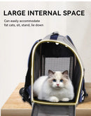 Cat Backpack Carrier - Lightweight, Foldable, Shape-Retaining Travel Bag for Cats and Small Dogs up to 8kg(Milk coffee color)-8