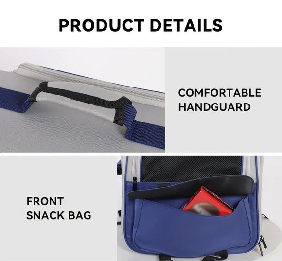 Cat Backpack Carrier - Lightweight, Foldable, Shape-Retaining Travel Bag for Cats and Small Dogs up to 8kg(Dark green)