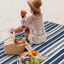 Double-layer Nylon Picnic Mat High-density Waterproof Base + Nylon Padding Lightweight Foldable with Carry Handle Machine Washable & Easy Care  Ideal for Beach Camping Park Outdoor Picnics。（150*200CM)-8