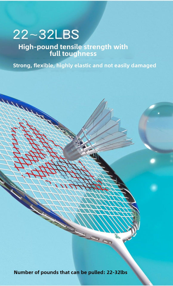 ESPER Explorer V2 Susanoo 7U Ultra-Light Badminton Racket 30T/40T High-Elastic Carbon Fiber with Grip and Gift Box Suitable for Beginners and Advanced Players.（blue)
