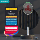 ESPER Explorer V2 Susanoo 7U Ultra-Light Badminton Racket 30T/40T High-Elastic Carbon Fiber with Grip and Gift Box Suitable for Beginners and Advanced Players.(GREEN)-1