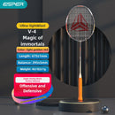 ESPER V4 Badminton Racket 82g Lightweight 4U Full Carbon Fiber All-Around Professional Match Training Durable Stylish Racket(Fluorescent yellow-green)-8