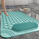 Anti-Slip Massage Shower Mat with Suction Cups Foot Spa Bathroom Mat(BLUE)-5