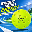 6Pcs X-ACE PRO-40 Outdoor Pickleball Balls, Official 40-Hole Tournament Standard Pickle Balls for Outdoor Hard Court Training & Competition-5