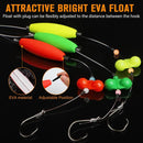 Pre-Tied Catfish Rig System, 23 Inch 55LB Santee Cooper Catfish Float Rig with Adjustable EVA Slip Float and High Carbon Circle Hooks 5/0 6/0 8/0, Ready-to-Fish for River and Bank FishingPre-Tied Catfish Rig System, 23 Inch 55LB Santee Cooper Catfish Floa-6
