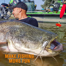 Pre-Tied Catfish Rig System, 23 Inch 55LB Santee Cooper Catfish Float Rig with Adjustable EVA Slip Float and High Carbon Circle Hooks 5/0 6/0 8/0, Ready-to-Fish for River and Bank Fishing(Cigar Float-8/0Hook * 6PCS)-8