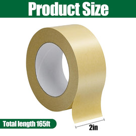 165 Ft x 2 Inch Tree Insect Barrier Tape, Cicada Tree Wrap Protection Tape, Adhesive Crawling Insect Tree Tape for Protecting Fruit Trees Plants Outdoor Lawn Garden - 0