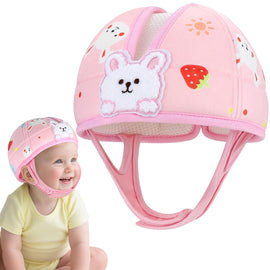 Baby Head Protector, Cute Baby Safety Helmet for Crawling Walking Running, Infant Headguard Soft Cushion Lightweight Breathable Protective Caps, Anti-Collision Toddler Helmets for 6m-24m Girls