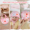 Baby Head Protector, Cute Baby Safety Helmet for Crawling Walking Running, Infant Headguard Soft Cushion Lightweight Breathable Protective Caps, Anti-Collision Toddler Helmets for 6m-24m Girls-4