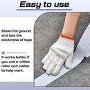 230 Ft Driveway Basketball Tape Outdoor Court Adhesive Marking Lines for Tennis Badminton Parking Floor Pavement Indoor, 2 in Wide (White, PVC) White-7
