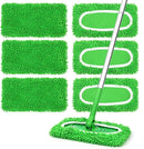 6Pcs Reusable Microfiber Mop Pads Compatible with Swiffer Sweeper Mop - Replacement Wet Mopping Pad Refills & Washable Dry Sweeping Cloths for Surface Hardwood Floor Cleaning-1
