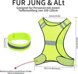 Reflective Vest, High Visibility Reflective Gear for Outdoor Activities and Sports - 0