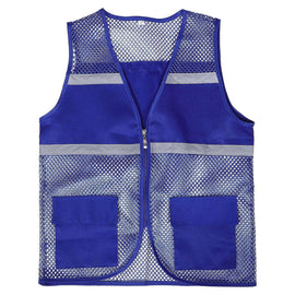 Reflective Mesh Vest, Breathable High Visibility Gear for Workers & Volunteers - Size L