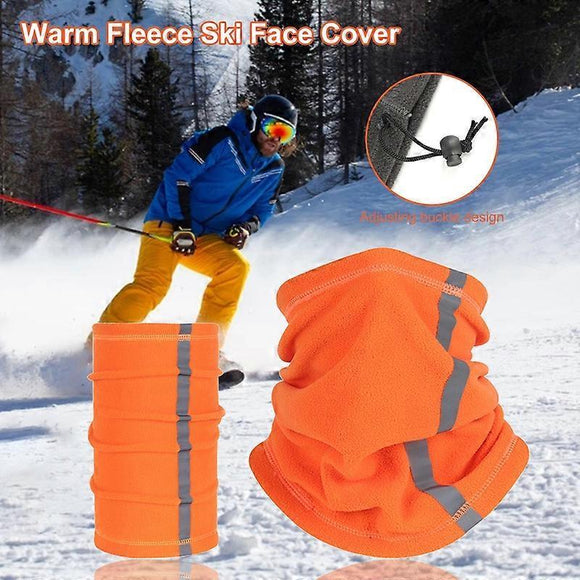 Reflective Neck Gaiter, Cold-Proof Breathable Neck Gear with Strip for Cycling