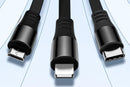 3 In 2 Retractable Multi Charging Cable Retracted USB C Cell Phone Charger-3