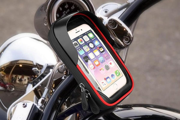 Bike Frame Bag Waterproof Bike Phone Mount Holder Bikes Accessories Gifts - Red