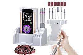 Electric Nail Drill File Portable Rechargeable 45000RPM Nail Drill Electric File for Salon Home