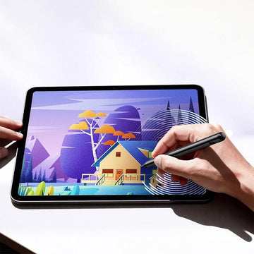 Capacitive Stylus Pen Compatible With iPad and Tablet Touch Screens Black - 0
