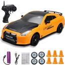 1/24 2.4GHz RC Drift Car 4WD High Speed Remote Control Racing Vehicle Orange for 3 year old+-1