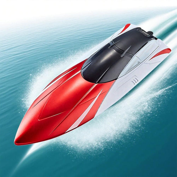 2.4GHz RC Speed Boat Toy - Remote Control Racing Yacht for Pools & Lakes Red