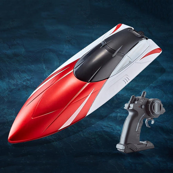 2.4GHz RC Speed Boat Toy - Remote Control Racing Yacht for Pools & Lakes Red