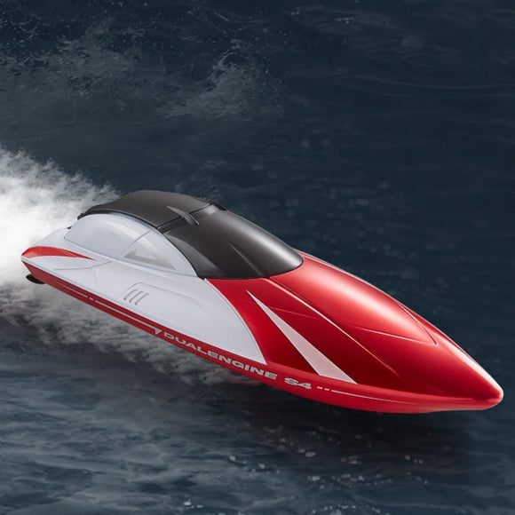 2.4GHz RC Speed Boat Toy - Remote Control Racing Yacht for Pools & Lakes Red