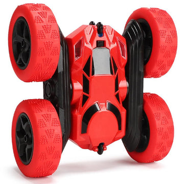 2.4GHz Remote Control Car Toy 4WD Rotating RC Car Toy Red - 0