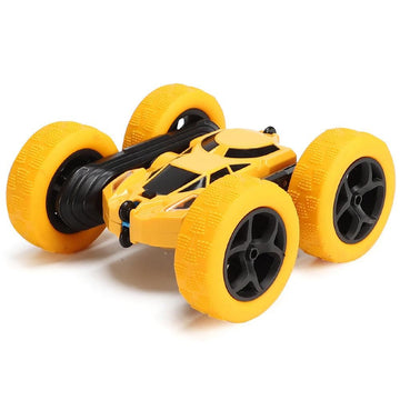 2.4GHz Remote Control Car Toy 4WD Rotating RC Car Toy Yellow - 0
