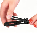 Wide Jaw Nail Clipper Strong Stainless Steel Toenail Cutter for Thick Nails - Black-6