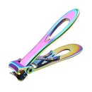 Wide Jaw Nail Clipper Strong Stainless Steel Toenail Cutter for Thick Nails - Multi Color Titanium-2