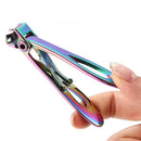 Wide Jaw Nail Clipper Strong Stainless Steel Toenail Cutter for Thick Nails - Multi Color Titanium-3