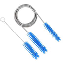 Double End Flexible Pipe Cleaning Brush Set - Blue-2