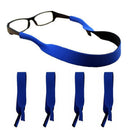 5Pcs Neoprene Eyeglass Holder Adjustable Sunglasses Retainer Strap for Sports - Blue-1