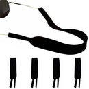 5Pcs Neoprene Eyeglass Holder Adjustable Sunglasses Retainer Strap for Sports - Black-5