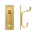 4 Pack Stainless Steel Double Adhesive Hooks with 3kg Capacity - Gold-3