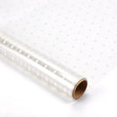 Clear Waterproof OPP Flower Bouquet Wrapping Paper Rolls - Small White Polka Dots-5