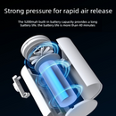 Outdoor Camping Digital Electric Air Pump, 5200mAh Built-in Battery, for Air Mattresses and Swim Rings - White-5
