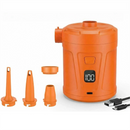 Outdoor Camping Digital Electric Air Pump, 5200mAh Built-in Battery, for Air Mattresses and Swim Rings - Orange-1