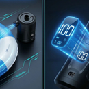 Outdoor Camping Digital Electric Air Pump, 5200mAh Built-in Battery, for Air Mattresses and Swim Rings - Black-11