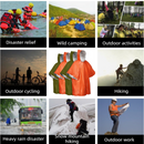 Outdoor Emergency Waterproof Insulated Raincoat, Portable Folding Camping and Hiking Cold-Weather Raincoat – Orange-9