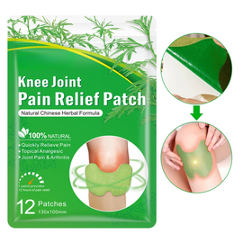 Mugwort Knee Joint Patches: Herbal Warm Compress Patches for Chronic Knee Pain and Relief from Cold Exposure During Exercise (48 pcs/4 boxes)
