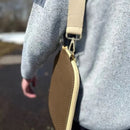 Pickleball Paddle Cover, Breathable Perforated Racket Protector Case with Zipper Pocket & Adjustable Crossbody Strap - White-3
