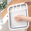 Multi Compartment Plastic Kitchen Utensil Holder, Foldable Dish Drain Basket for Bowl Plate Cup Chopsticks Storage-11