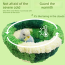 2-in-1 Parrot Perch Warm Bed Nest, Coral Fleece Hanging Bird Cage Sleeping Hut for Budgies, Cockatiels, Lovebirds, and Small Parrots – Winter Warm House - Blue-4