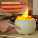Himalayan Salt Stone Flame Aroma Diffuser, 4 in 1 Essential Oil Humidifier with Warm Night Light, Timer Ultrasonic Cool Mist Diffuser for Home Bedroom-3