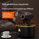 Cannon-Shaped Smoke Ring Aroma Diffuser and Humidifier, 2 Mist Modes, RGB Color-Changing Lava Lamp Essential Oil Diffuser, for Home Desk - White Silver-2