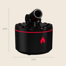 Cannon-Shaped Smoke Ring Aroma Diffuser and Humidifier, 2 Mist Modes, RGB Color-Changing Lava Lamp Essential Oil Diffuser, for Home or Desk – Black-9