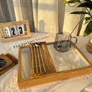 Food-Grade 304 Stainless Steel Drinking Straw Set—4 Spoon-Shaped Straws-1