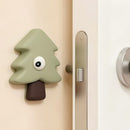 Forest Bumper Pad, Soft Rubber Door Handle Anti-Collision Sticker—Green-1